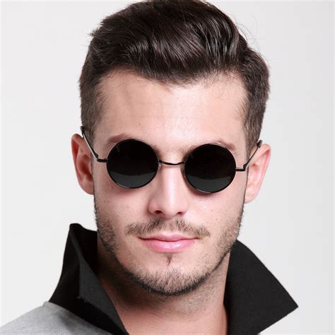 round sunglasses for men.